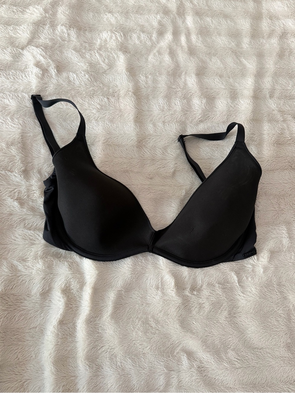 skims mesh Classic Black T-Shirt Bra